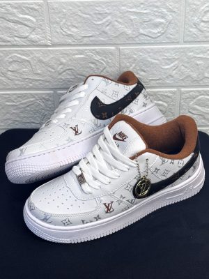 Nike Air Force Louis Vitton Branco/Marron