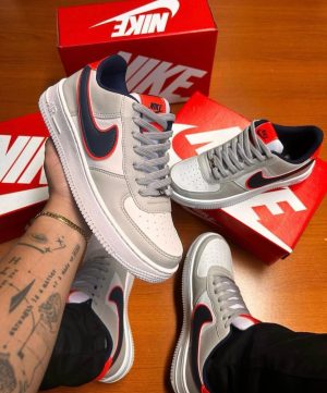 Nike Air Force Cinza/Laranja