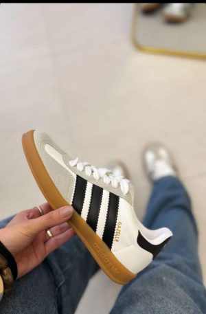 Adidas Gazelle Branco Preto Premium