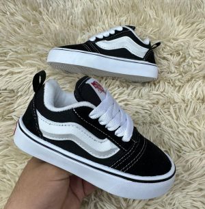 Vans KNU Preto/Branco Infantil